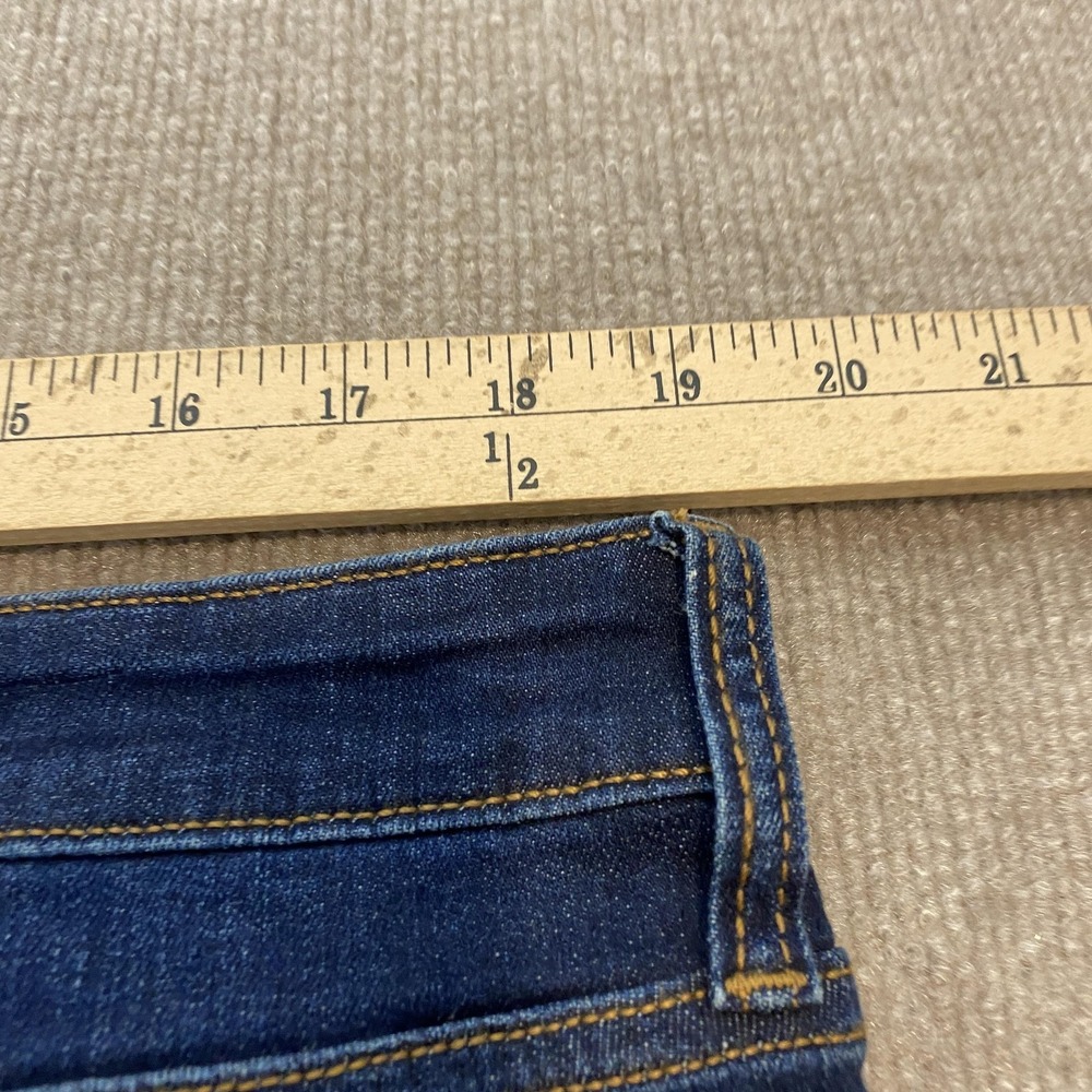 KUT From The Kloth Boyfriend Jeans Womens 16 Blue Dark Wash Mid Rise Stretch - Picture 6 of 11